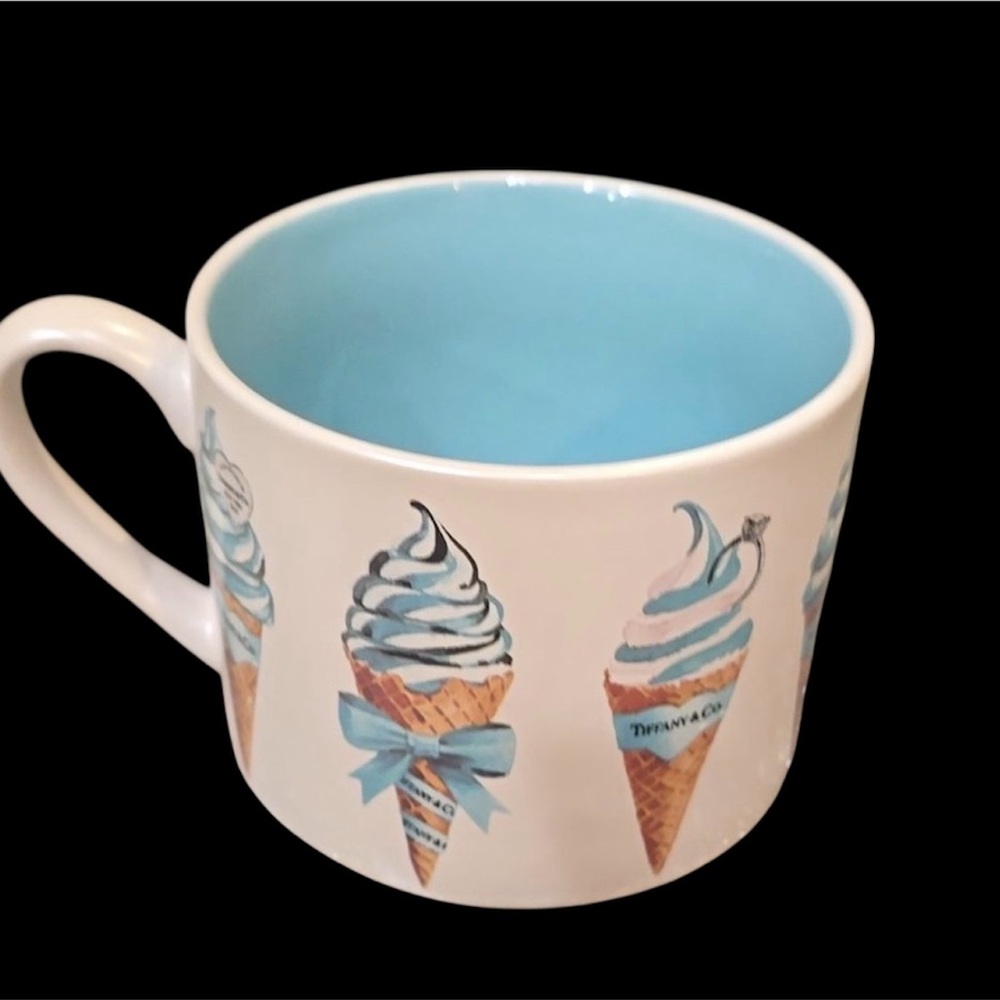 Tiffany & Co. Ice Cream Cone Design Ceramic Mug, NWT